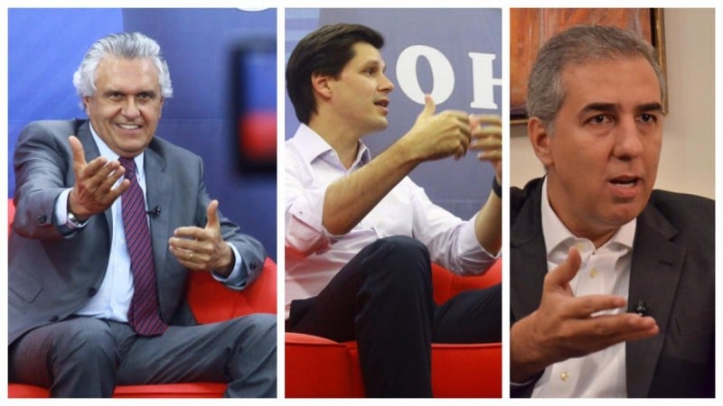 Imagem Ilustrando a Notícia: Ibope indica Caiado com 56%; Daniel, 17% e Zé Eliton, 16%