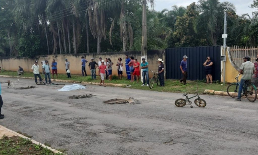 Imagem Ilustrando a Notícia: Duas crianças morrem após serem atropeladas por caminhão bitrem, em Divinópolis de Goiás