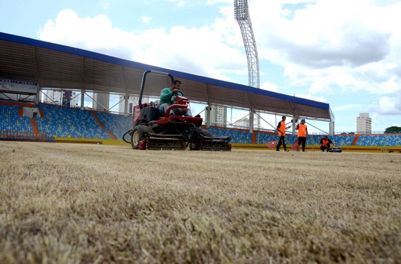 Imagem Ilustrando a Notícia: Campos de futebol e praças esportivas têm gramados revitalizados