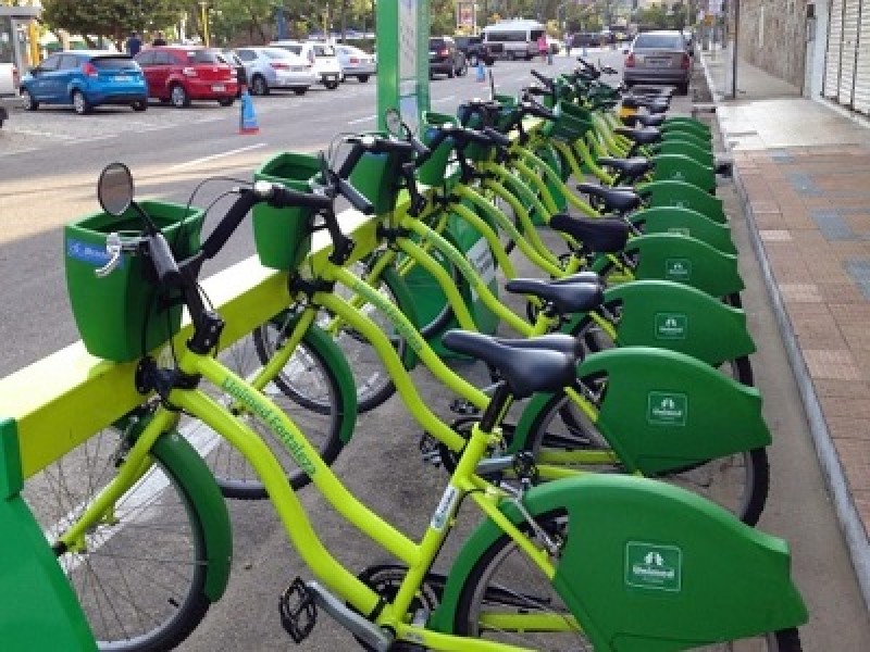 Imagem Ilustrando a Notícia: Mais bicicletas compartilhadas chegam na Praça do Trabalhador