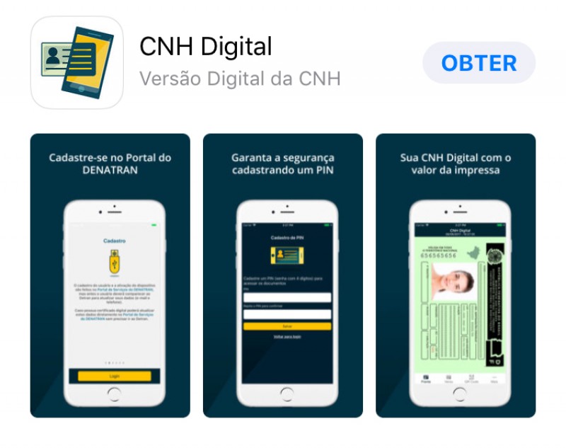 Imagem Ilustrando a Notícia: Aplicativo da CNH Digital contabiliza em 1ª semana mais de 12 mil downloads