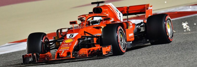 Imagem Ilustrando a Notícia: Vettel confirma favoritismo e leva o GP do Bahrein