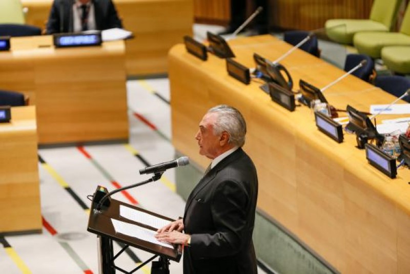Imagem Ilustrando a Notícia: Temer abre hoje debates da Assembleia Geral da ONU