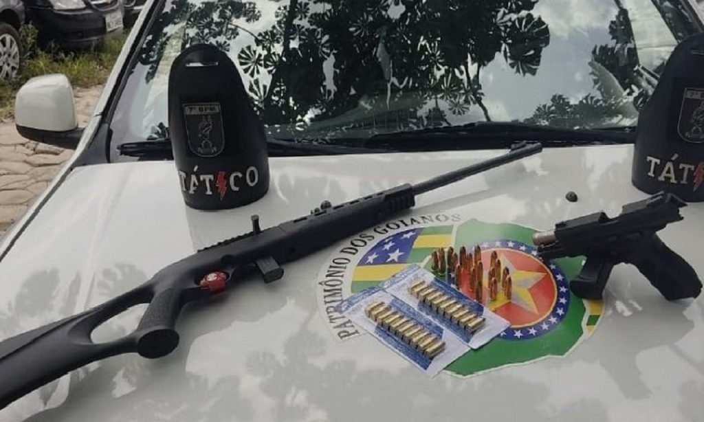 Imagem Ilustrando a Notícia: Armas de fogo são apreendidas em Goiânia