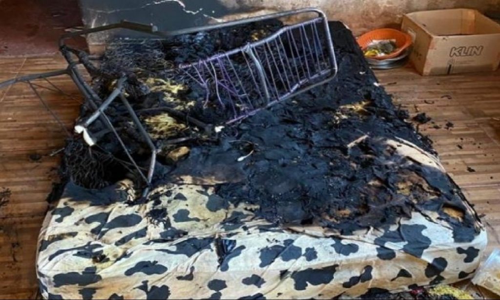 Imagem Ilustrando a Notícia: Suspeito de provocar incêndio que matou homem é preso em Maurilândia