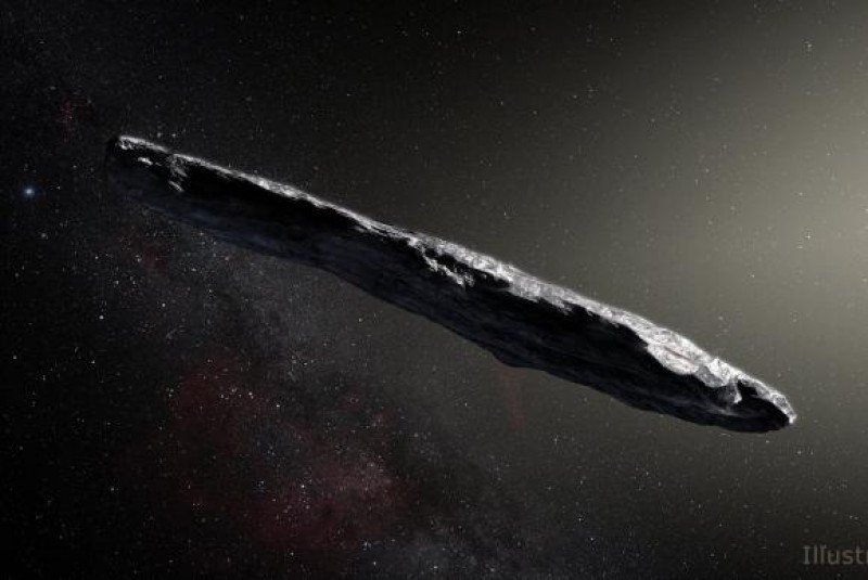 Imagem Ilustrando a Notícia: Nasa confirma visita  de asteroide interestelar  ao Sistema Solar