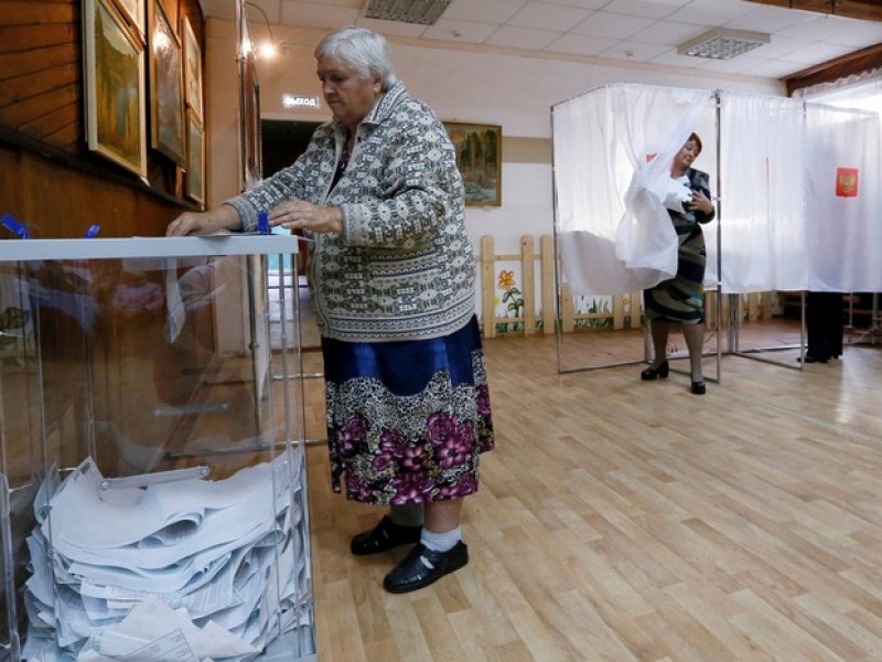 Imagem Ilustrando a Notícia: Apesar do frio, eleições russas têm grande participação