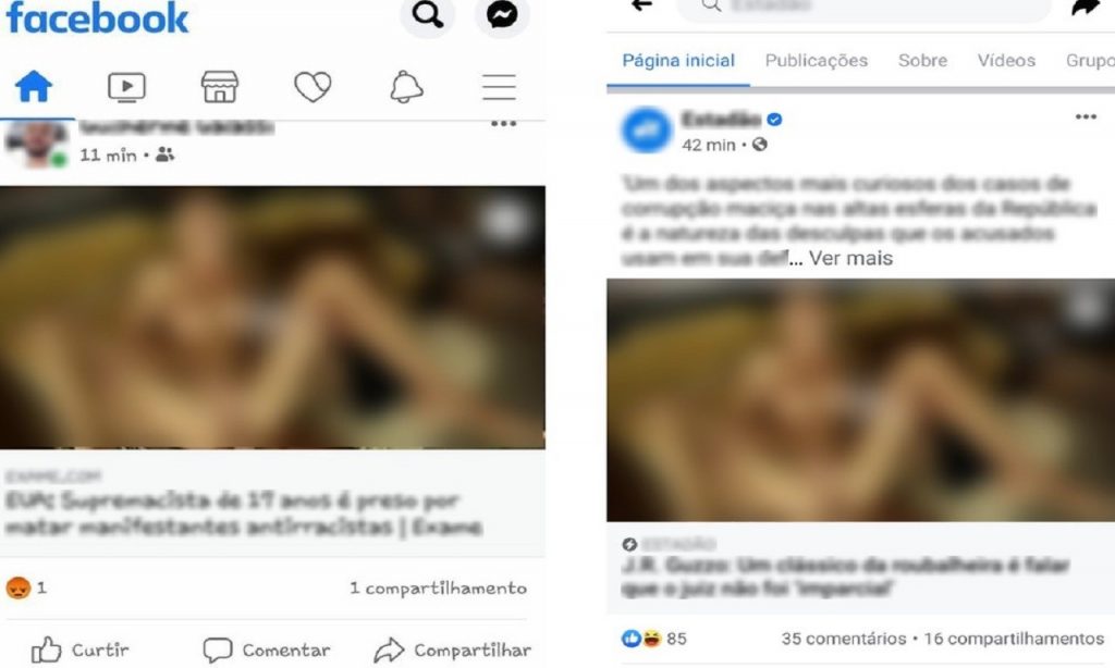 Imagem Ilustrando a Notícia: Falha no Facebook expõe pornografia na timeline em links de notícias, nesta quinta (27)