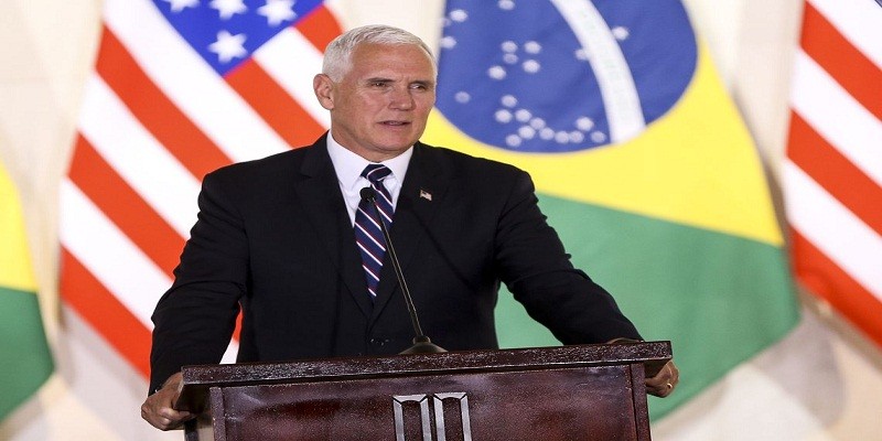 Imagem Ilustrando a Notícia: Vice-presidente dos EUA visita em Manaus abrigo de venezuelanos