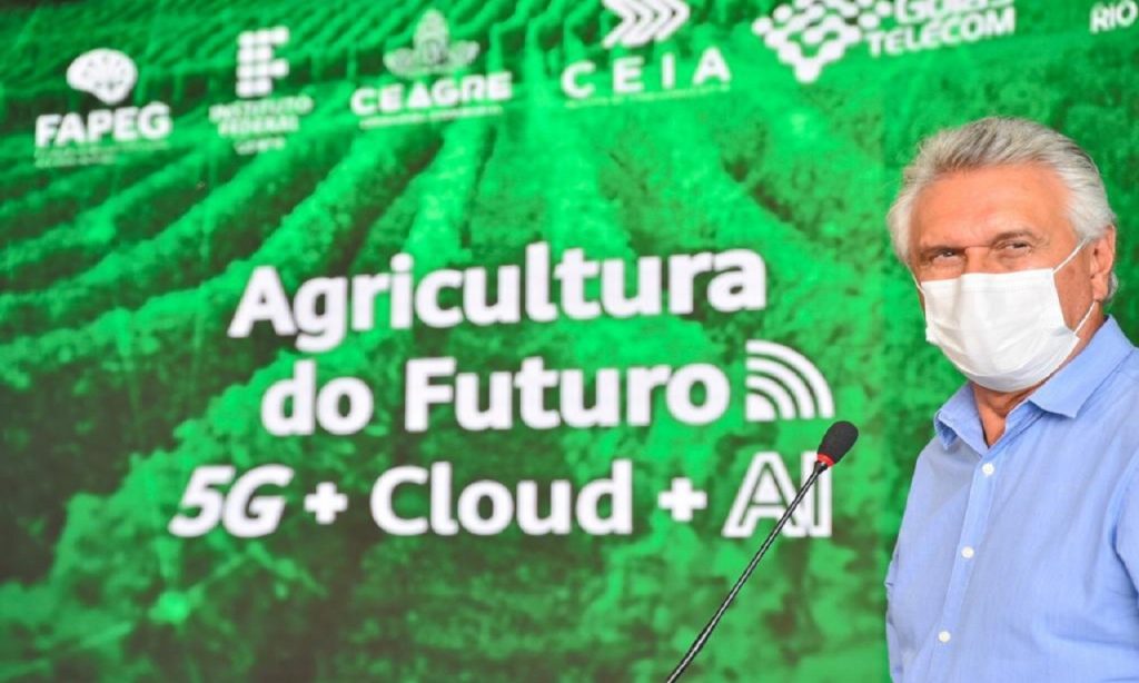 Imagem Ilustrando a Notícia: “Brasil vai voltar os olhos para Rio Verde”, diz Caiado no lançamento pioneiro do 5G