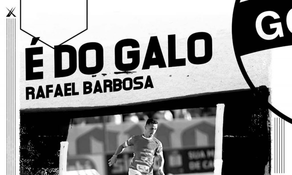 Imagem Ilustrando a Notícia: Goiânia anuncia contratação de atacante Rafael Barbosa nas redes sociais