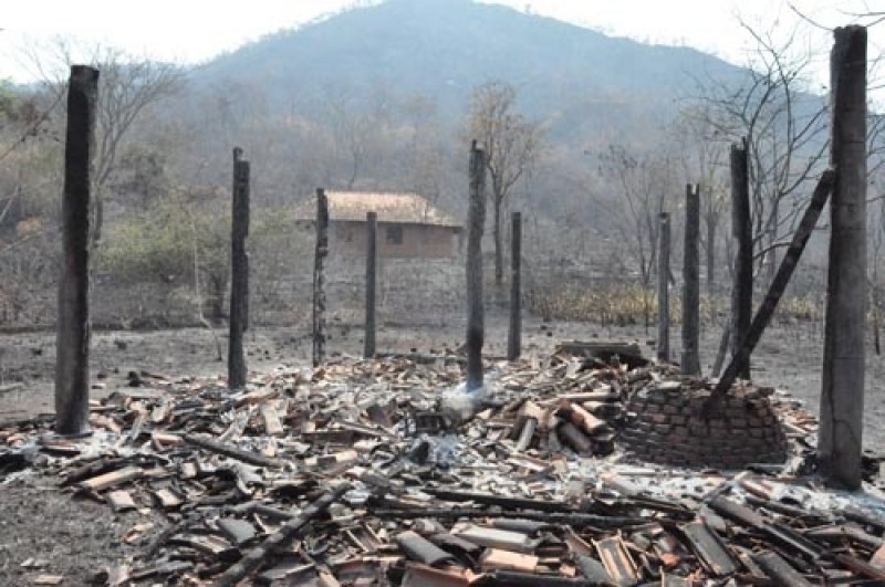 Imagem Ilustrando a Notícia: Reserva indígena em Minaçu foi 60% queimada