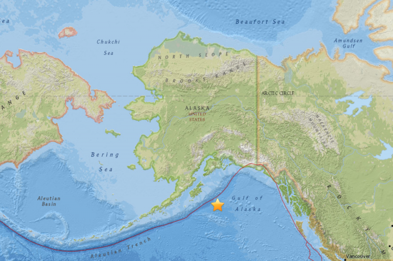 Imagem Ilustrando a Notícia: Terremoto de 8,2 graus no Alasca gera alerta de tsunami no Pacífico