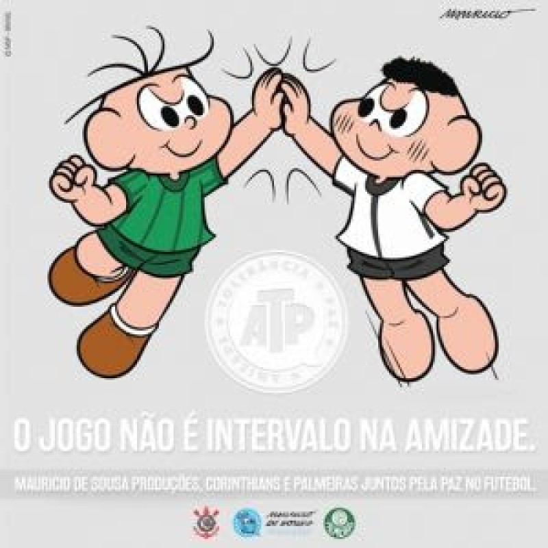 Imagem Ilustrando a Notícia: Mauricio de Sousa Produções faz parceria com Palmeiras e Corinthians