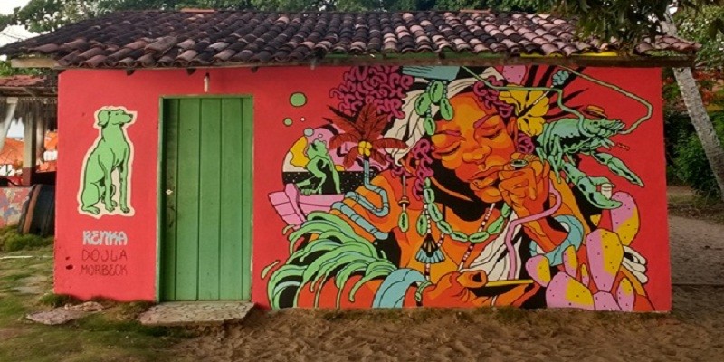 Imagem Ilustrando a Notícia: Muralismo Rioura traz a representatividade da cidade em tela