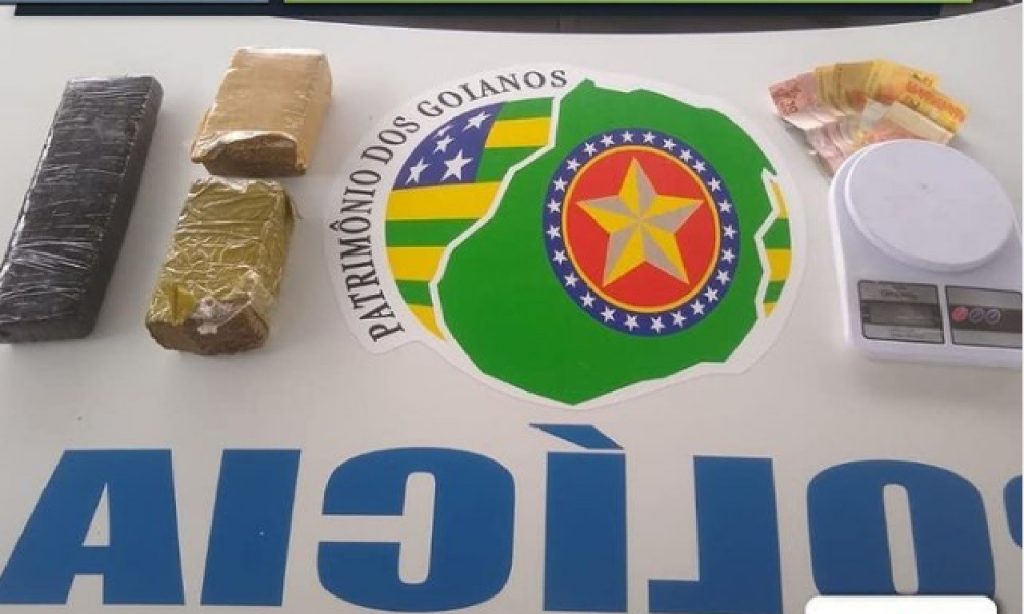 Imagem Ilustrando a Notícia: PM prende suspeito de tráfico de drogas, em Goiânia