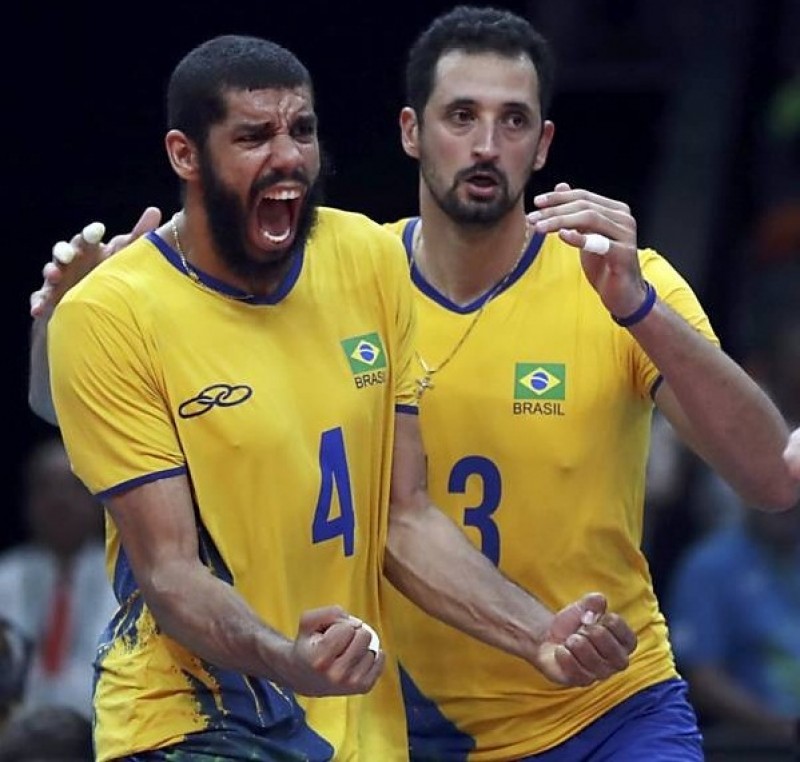 Imagem Ilustrando a Notícia: Brasil vence Itália no vôlei masculino e conquista terceiro ouro olímpico