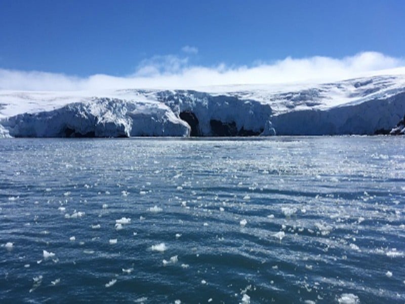 Imagem Ilustrando a Notícia: Antártida perde área de gelo submarino do tamanho da ilha Gran Ca