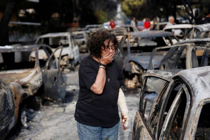 Imagem Ilustrando a Notícia: Número de mortos nos incêndios na Grécia sobe para 74