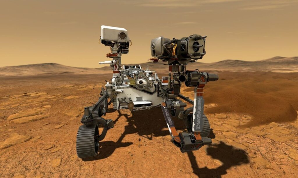 Imagem Ilustrando a Notícia: Perseverance: Nasa extrai oxigênio respirável de ar rarefeito de Marte