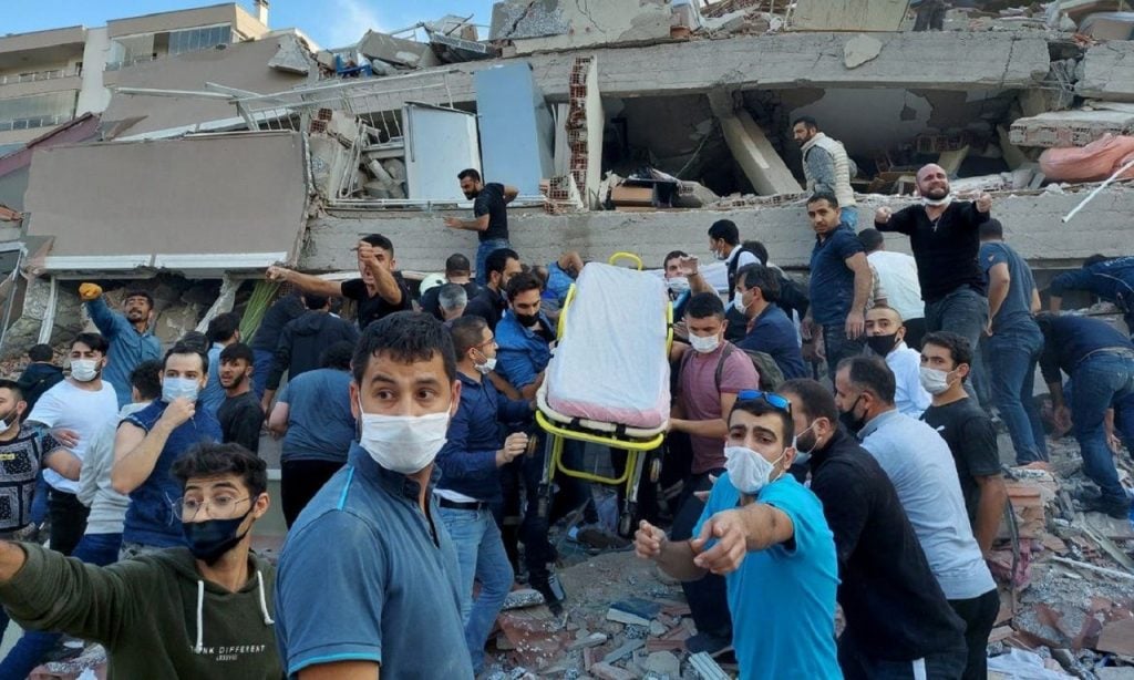 Imagem Ilustrando a Notícia: Sobe para 62 número de mortos por terremoto na Turquia