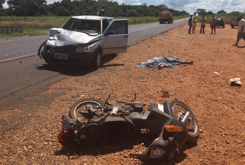 Imagem Ilustrando a Notícia: Motociclista morre após acidente na BR- 364