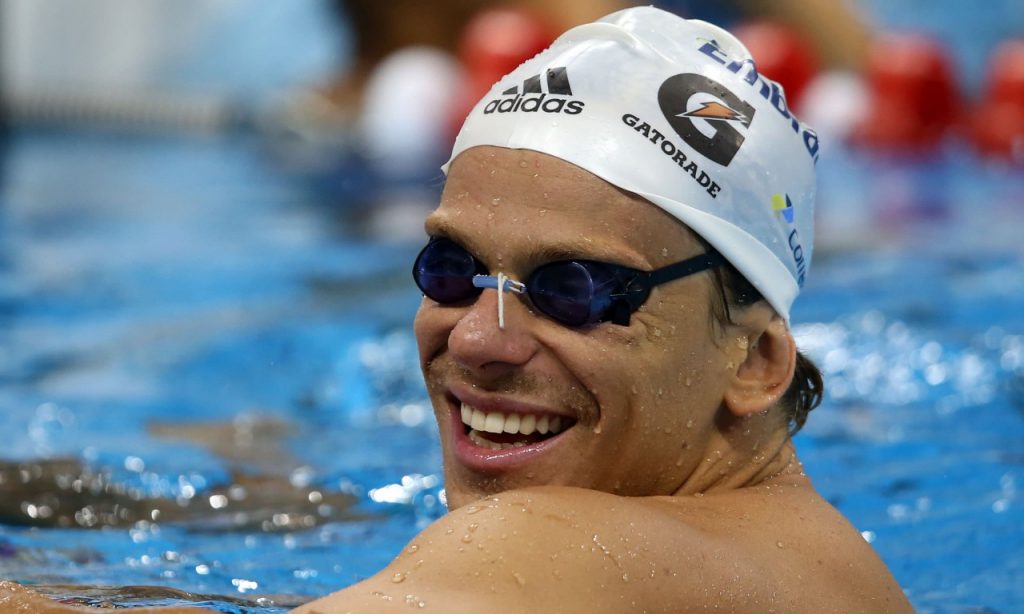 Imagem Ilustrando a Notícia: Cesar Cielo elogia nova geração da seleção brasileira de natação que vai para o Mundial