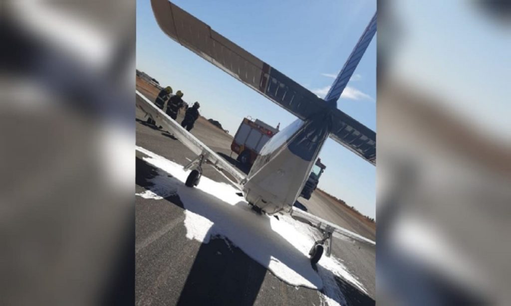 Imagem Ilustrando a Notícia: Avião apresenta falhas e faz pouso de emergência em Anápolis