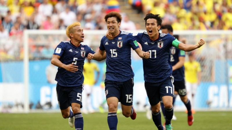 Imagem Ilustrando a Notícia: Japão surpreende e vence a Colômbia na primeira rodada
