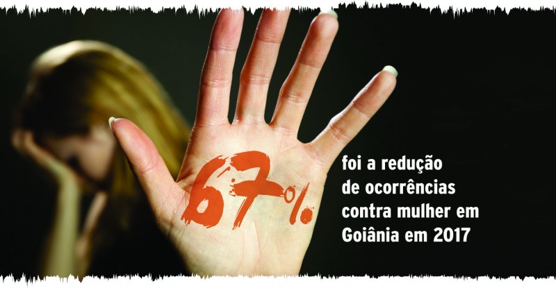 Imagem Ilustrando a Notícia: Ocorrências contra a mulher recuam 62%, em Goiânia