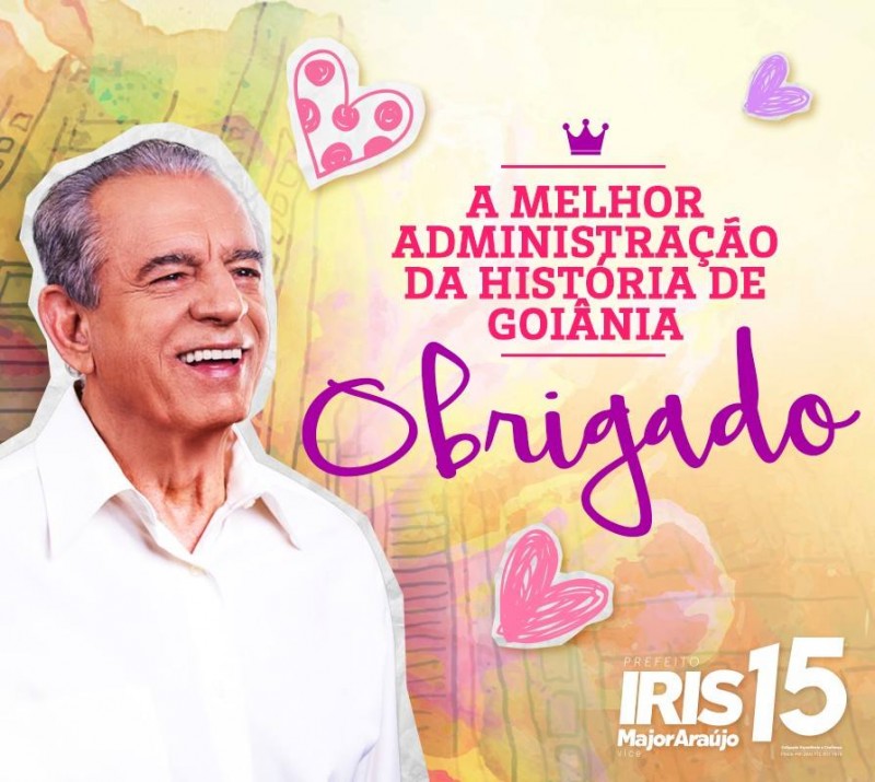 Imagem Ilustrando a Notícia: “A melhor administração da história de Goiânia”, publica Iris após vitória