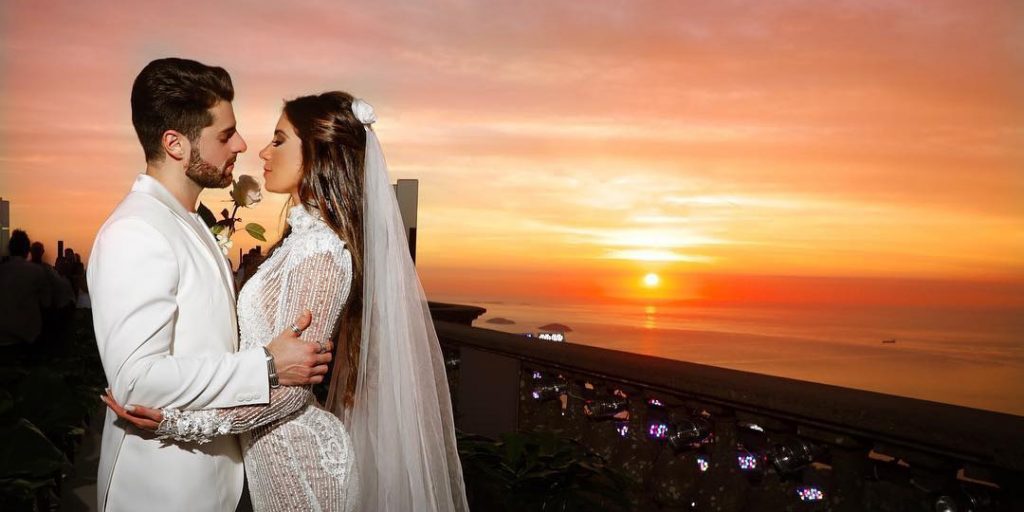 Imagem Ilustrando a Notícia: DJ Alok e Romana Novais se casam aos pés do Cristo Redentor, no Rio de Janeiro