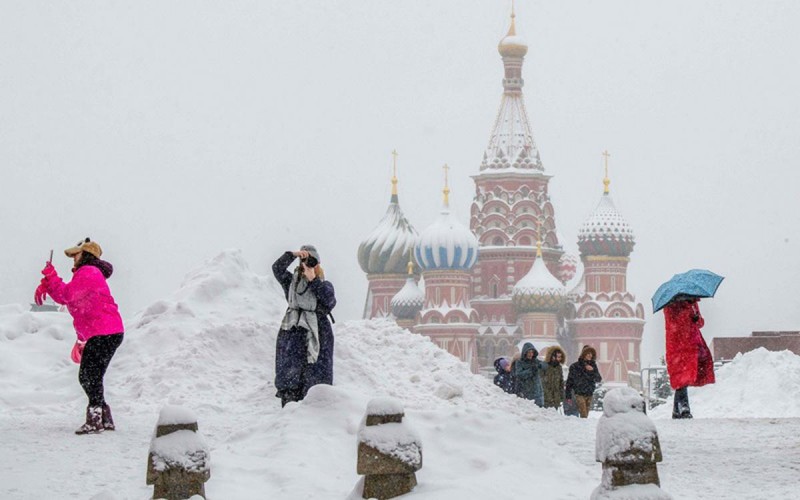 Imagem Ilustrando a Notícia: Moscow sofre com efeitos da maior nevasca em 100 anos