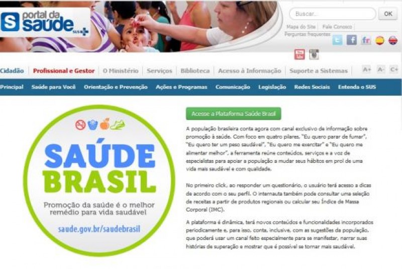 Imagem Ilustrando a Notícia: Ministério da Saúde lança plataforma para estimular hábitos saudáveis