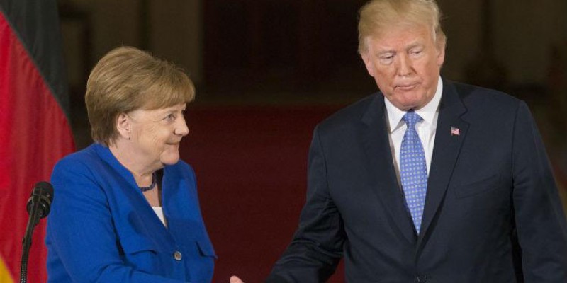 Imagem Ilustrando a Notícia: Merkel, Macron e May: acordo nuclear entre EUA e Irã