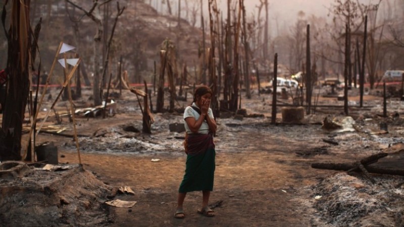 Imagem Ilustrando a Notícia: HRW denuncia queima de aldeias rohingyas