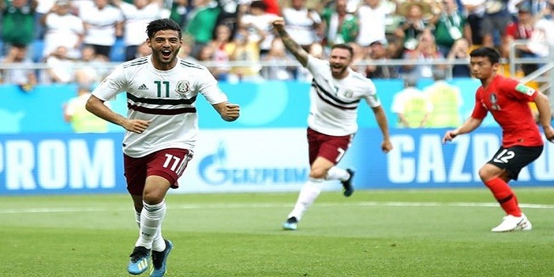 Imagem Ilustrando a Notícia: México vence a Coreia por 2 a 1 e chega a seis pontos no Grupo F