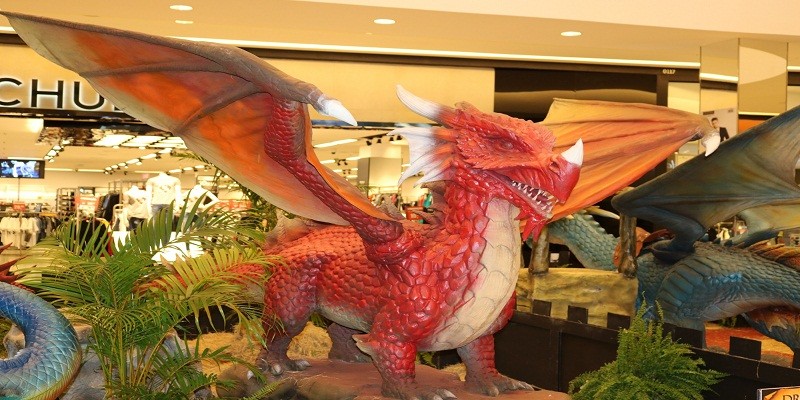 Imagem Ilustrando a Notícia: Exposição Internacional Dragões chega em shopping da capital