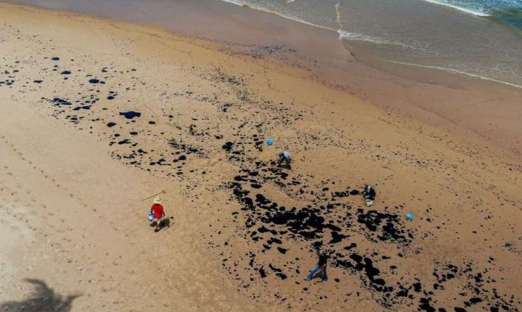 Imagem Ilustrando a Notícia: Manchas de óleo aparecem no Delta do Parnaíba, litoral do Piauí