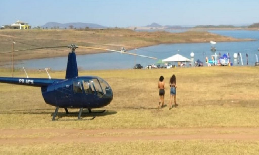 Imagem Ilustrando a Notícia: Helicóptero caiu menos de um minuto depois da decolagem, diz testemunha
