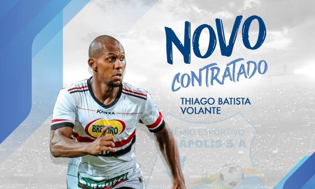 Imagem Ilustrando a Notícia: Grêmio Anápolis contrata Thiago Batista, ex-Anápolis