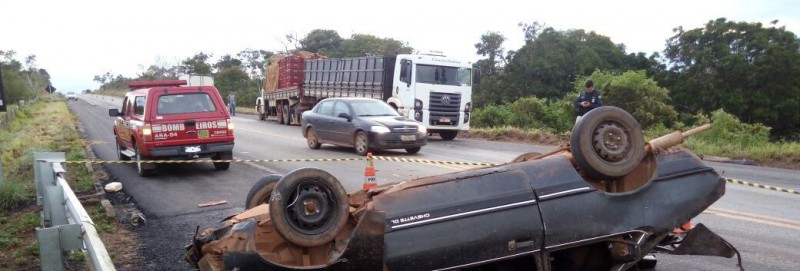 Imagem Ilustrando a Notícia: Colisão entre carro e caminhão mata homem em Edilândia