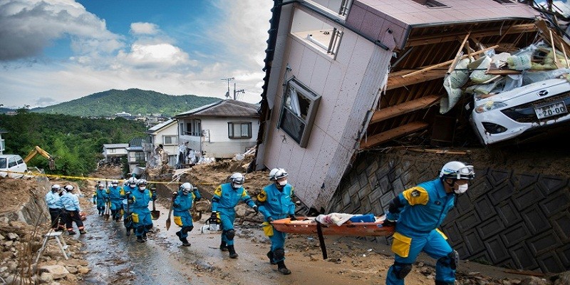 Imagem Ilustrando a Notícia: Mais de 150 pessoas morrem no oeste do Japão após inundações