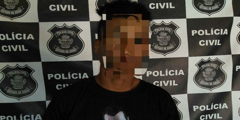 Imagem Ilustrando a Notícia: Menor de idade é preso em Uruaçu com treze passagens pela DP
