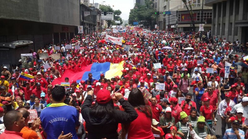 Imagem Ilustrando a Notícia: Venezuelanos voltam  a exigir democracia