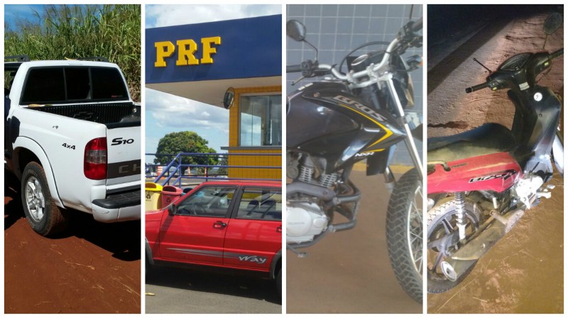 Imagem Ilustrando a Notícia: PRF recupera quatro veículos roubados
