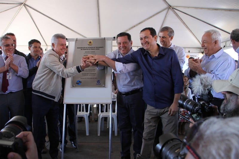 Imagem Ilustrando a Notícia: Sistema de Esgotamento Sanitário de Águas Lindas é inaugurado