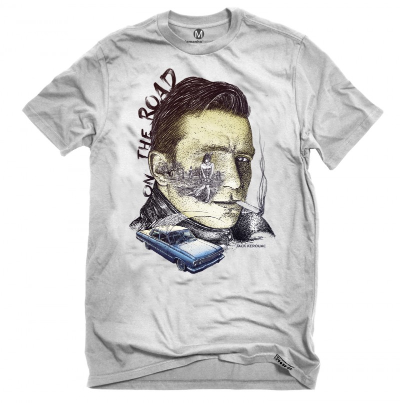 Imagem Ilustrando a Notícia: Jack Kerouac ganha  homenagem nas camisas literárias da Poeme-se