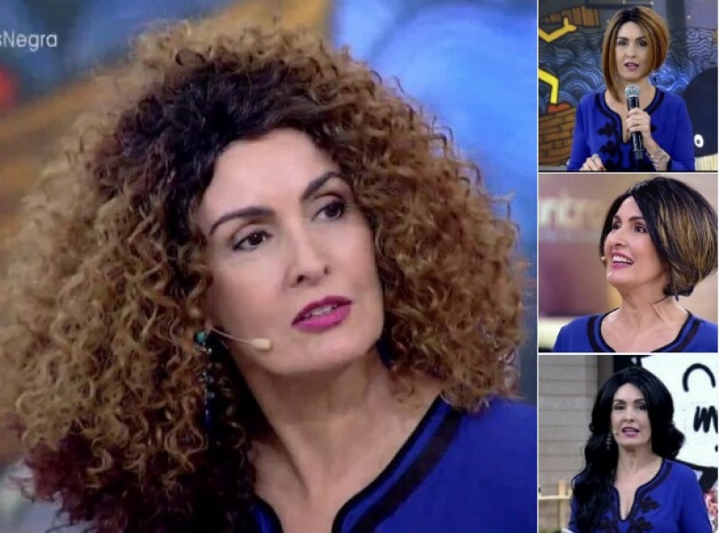 Imagem Ilustrando a Notícia: Fátima Bernardes usa perucas no ‘Encontro’ e arrasa na internet