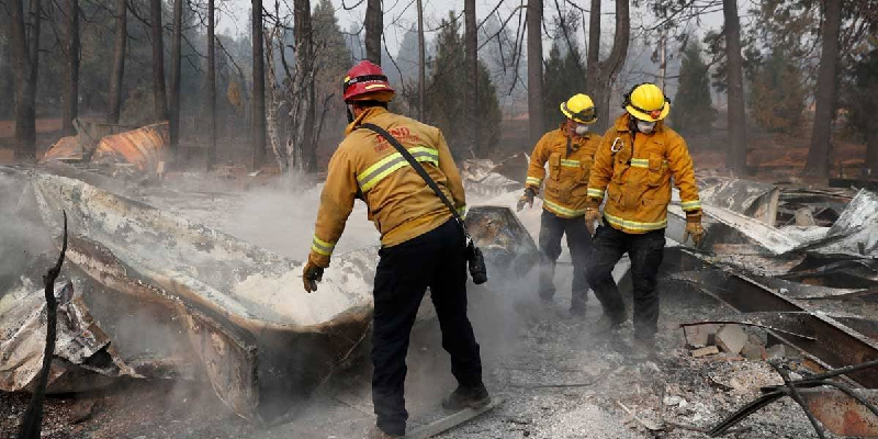 Imagem Ilustrando a Notícia: Incêndio na Califórnia deixa pelo menos 76 mortes